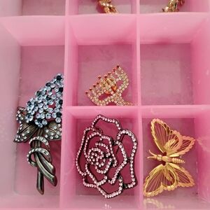 Vintage Brooches, bracelet, pins, ect
